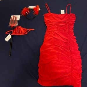 Girl devil Halloween costume